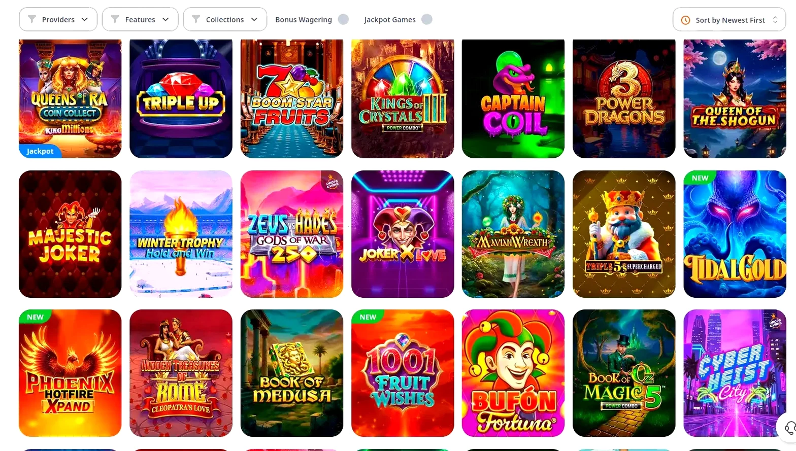 Вулкан 777 — игровой интерфейс казино
